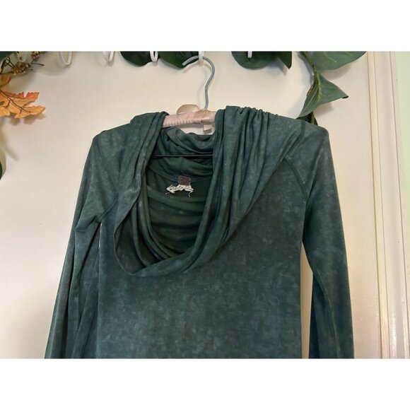NWT WE THE FREE PEOPLE Size XS Cosmo Cowl Neck Long Sleeve Shirt Thumbholes Boho - Picture 9 of 13